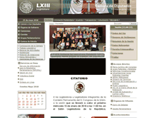 Tablet Screenshot of desarrollo.diputados.gob.mx